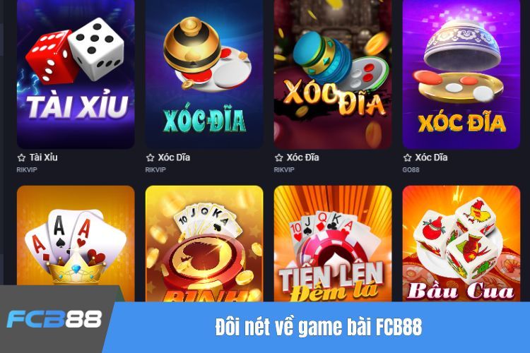 Đôi nét về game bài FCB88