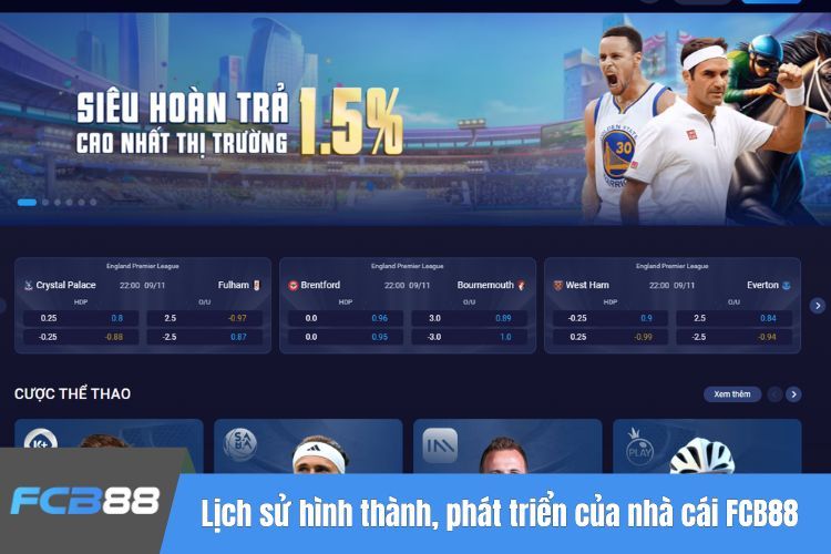 Lịch sử hình thành, phát triển của nhà cái FCB88